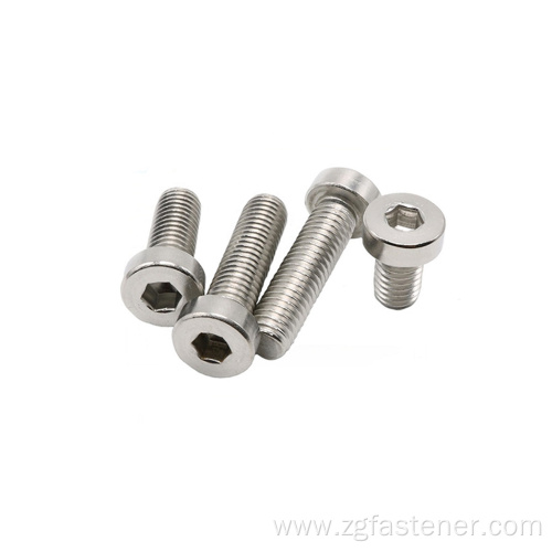 Stainless steel SUS316 socket screw with reduced head